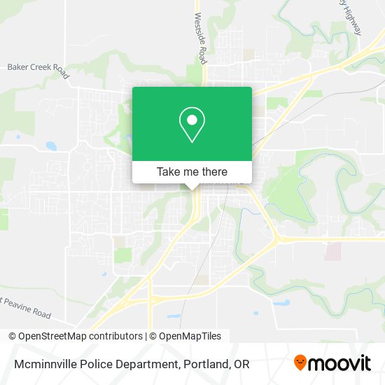 Mcminnville Police Department map