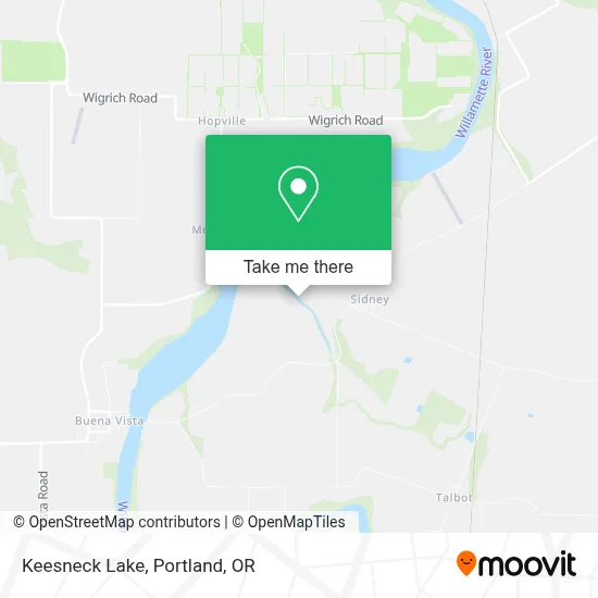 Keesneck Lake map