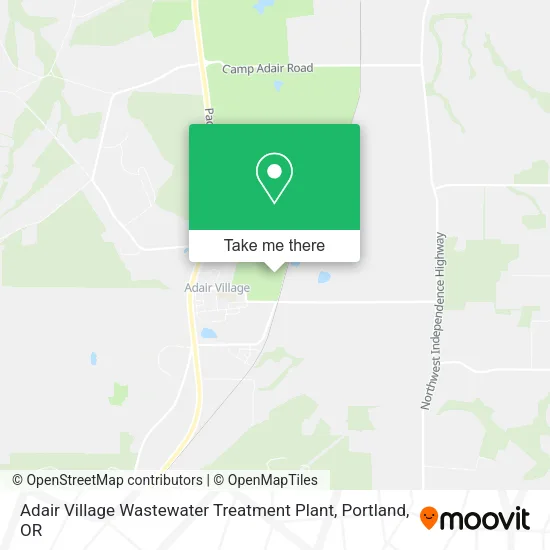 Mapa de Adair Village Wastewater Treatment Plant