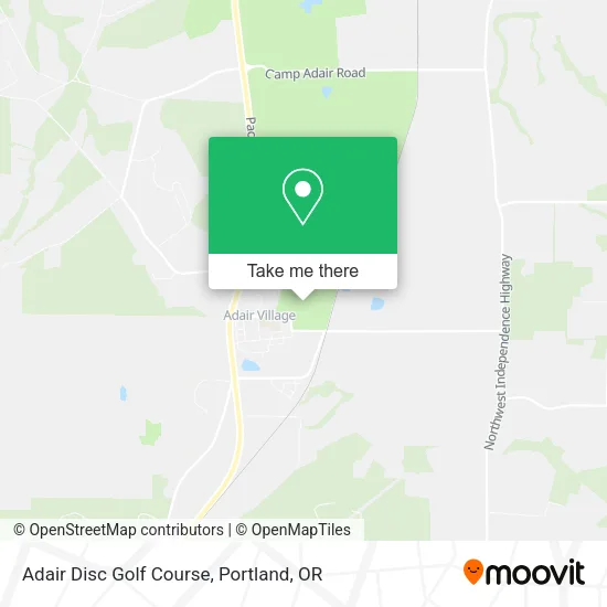Mapa de Adair Disc Golf Course