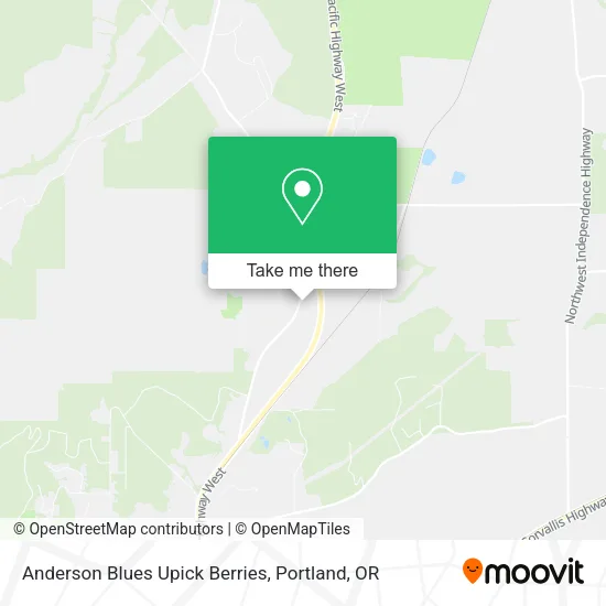 Mapa de Anderson Blues Upick Berries