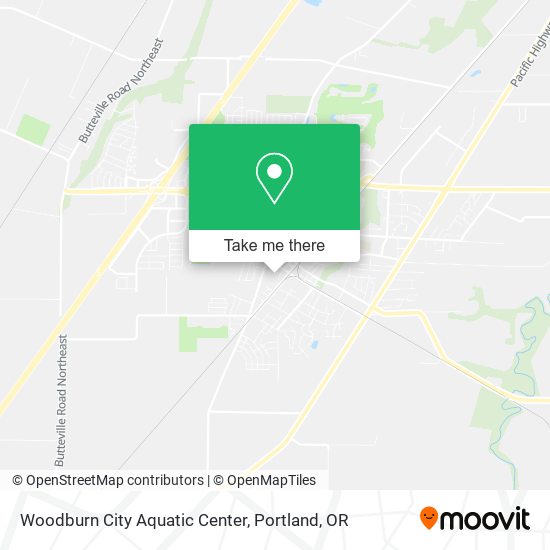 Woodburn City Aquatic Center map