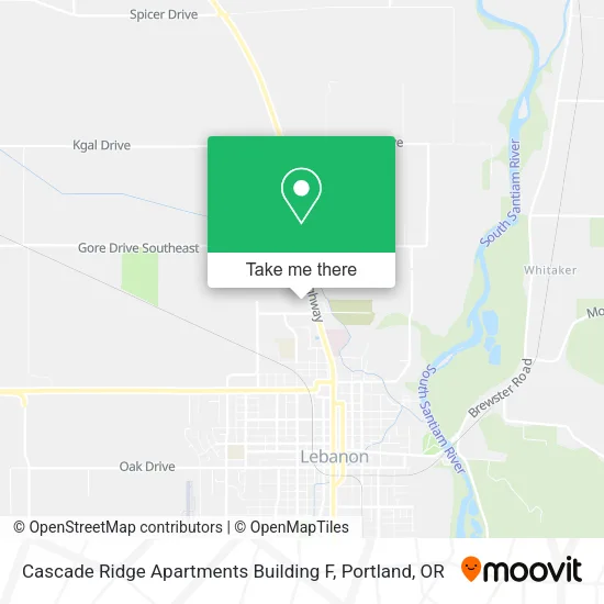 Mapa de Cascade Ridge Apartments Building F