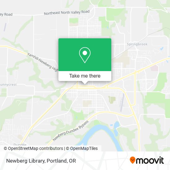 Newberg Library map