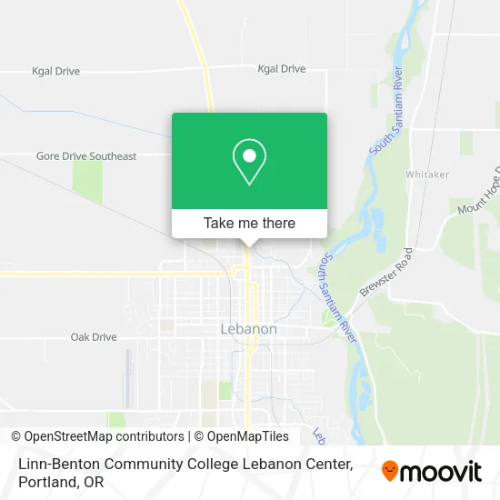 Mapa de Linn-Benton Community College Lebanon Center