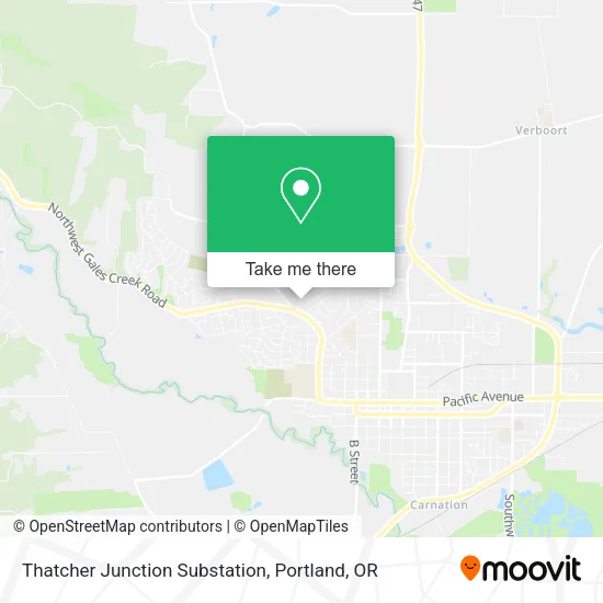 Mapa de Thatcher Junction Substation