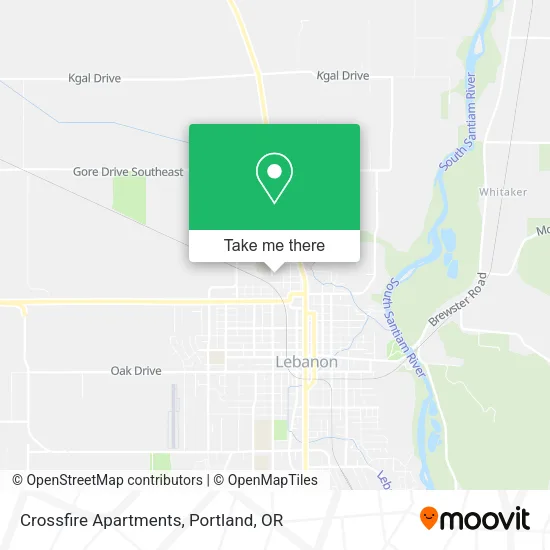 Mapa de Crossfire Apartments