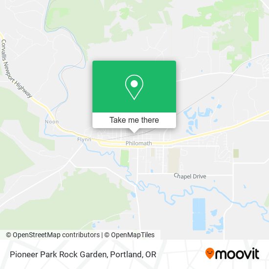 Pioneer Park Rock Garden map