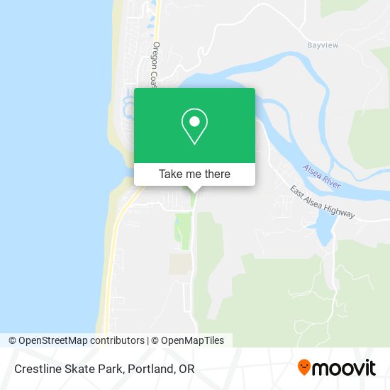 Crestline Skate Park map