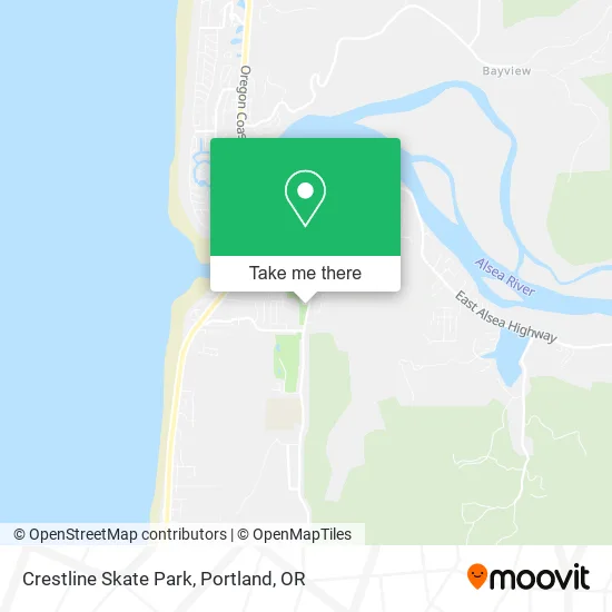 Crestline Skate Park map