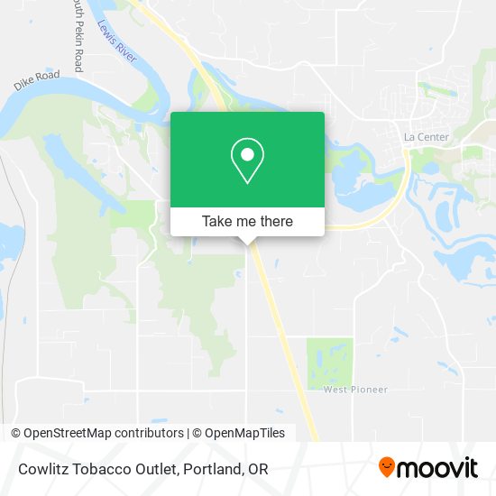 Cowlitz Tobacco Outlet map