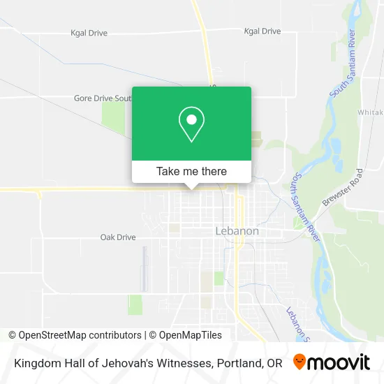 Mapa de Kingdom Hall of Jehovah's Witnesses