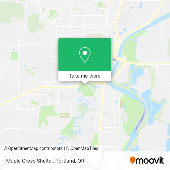 Maple Grove Shelter map