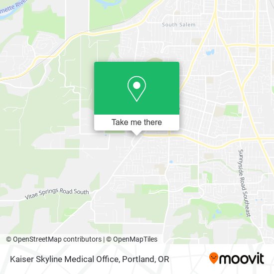 Kaiser Skyline Medical Office map