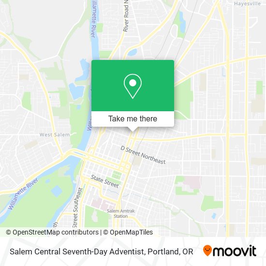 Mapa de Salem Central Seventh-Day Adventist