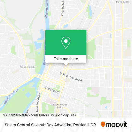 Salem Central Seventh-Day Adventist map