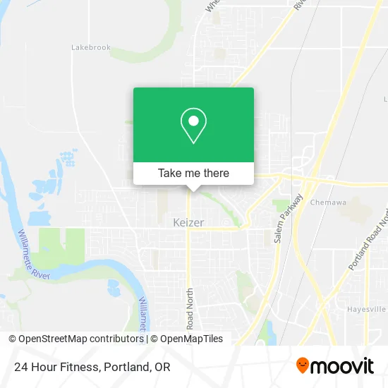 Mapa de 24 Hour Fitness