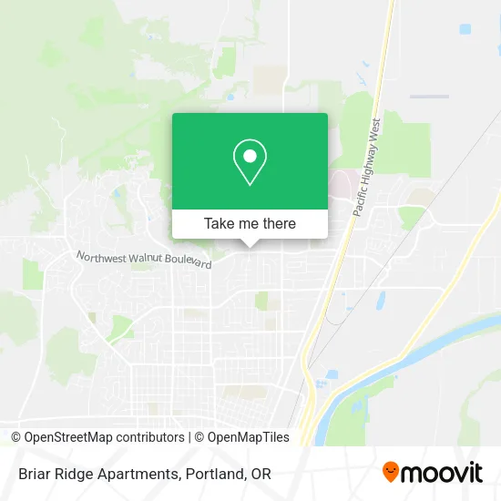 Mapa de Briar Ridge Apartments