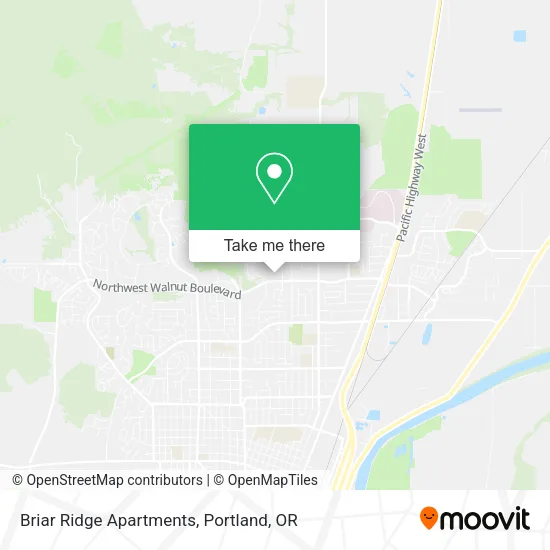 Mapa de Briar Ridge Apartments