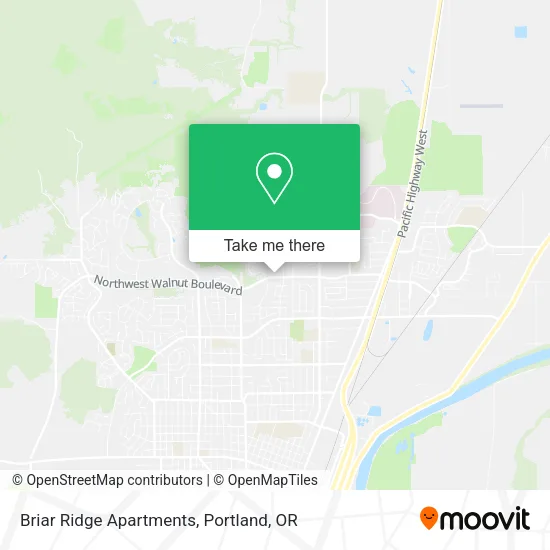 Mapa de Briar Ridge Apartments