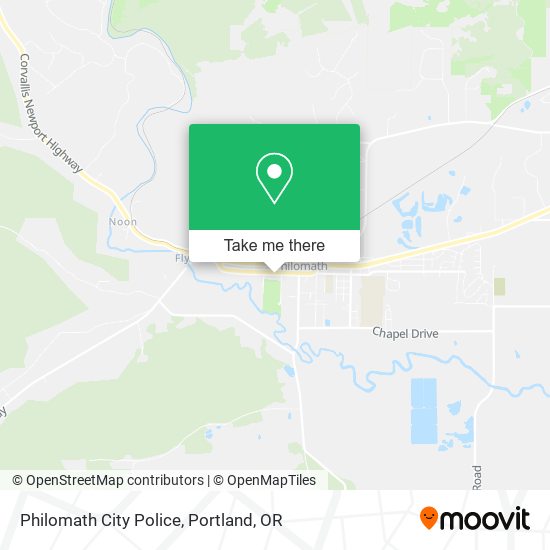 Philomath City Police map