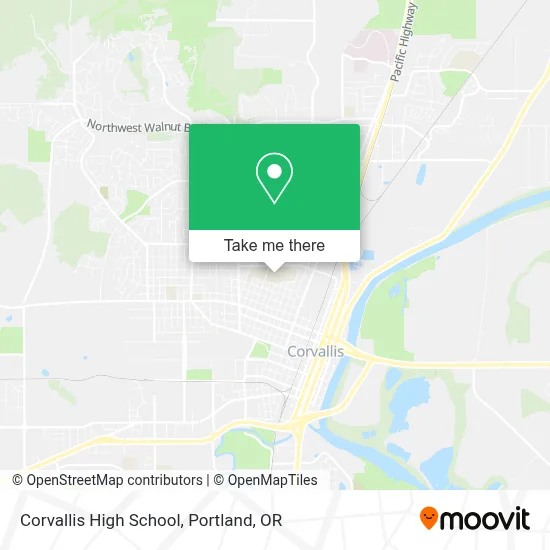 Corvallis High School map