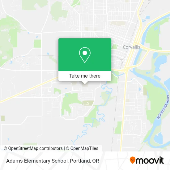 Adams Elementary School map