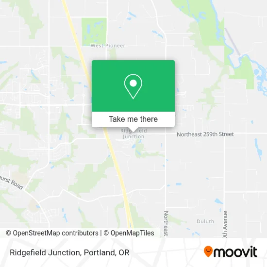 Ridgefield Junction map