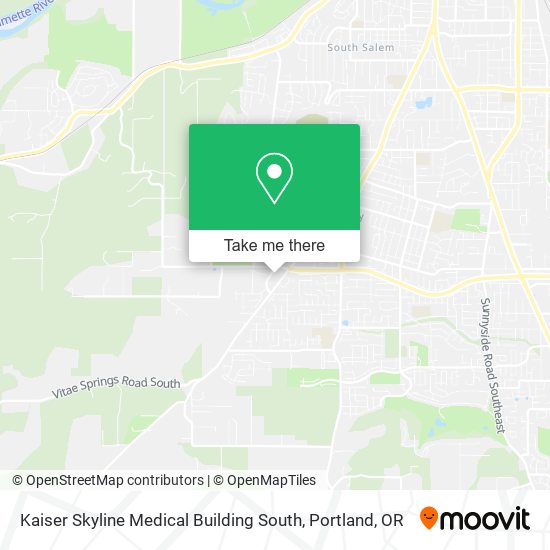 Mapa de Kaiser Skyline Medical Building South