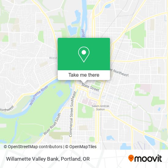 Willamette Valley Bank map