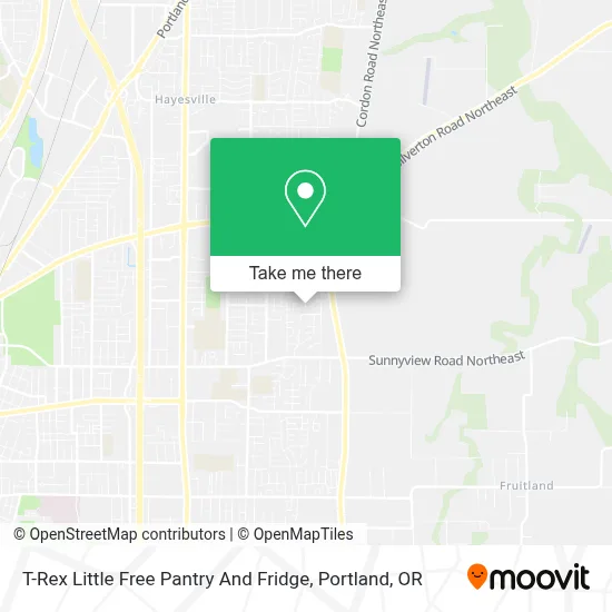 T-Rex Little Free Pantry And Fridge map