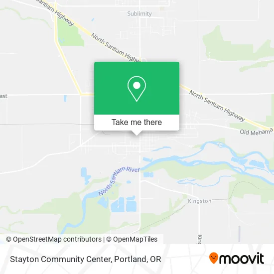 Stayton Community Center map