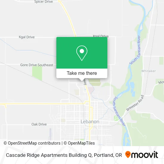 Mapa de Cascade Ridge Apartments Building Q