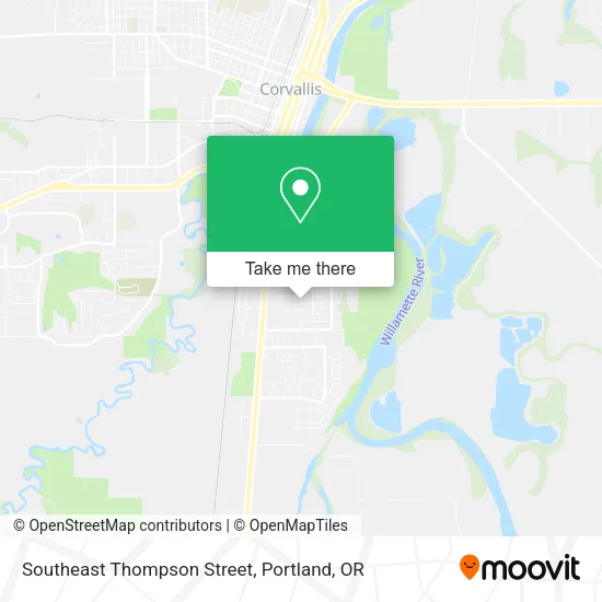 Mapa de Southeast Thompson Street