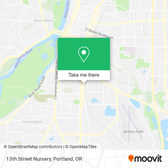 13th Street Nursery map