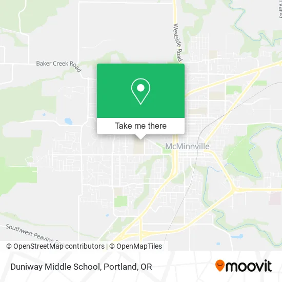 Duniway Middle School map