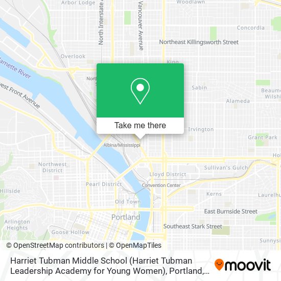 Mapa de Harriet Tubman Middle School (Harriet Tubman Leadership Academy for Young Women)