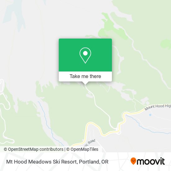 Mt Hood Meadows Ski Resort map