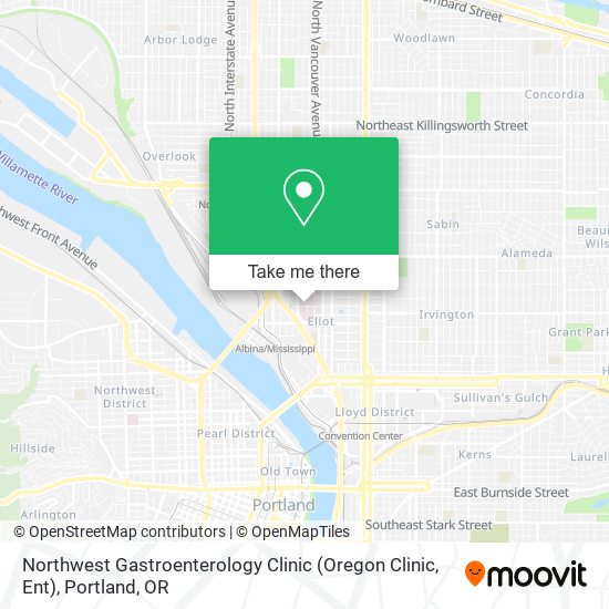 Northwest Gastroenterology Clinic (Oregon Clinic, Ent) map