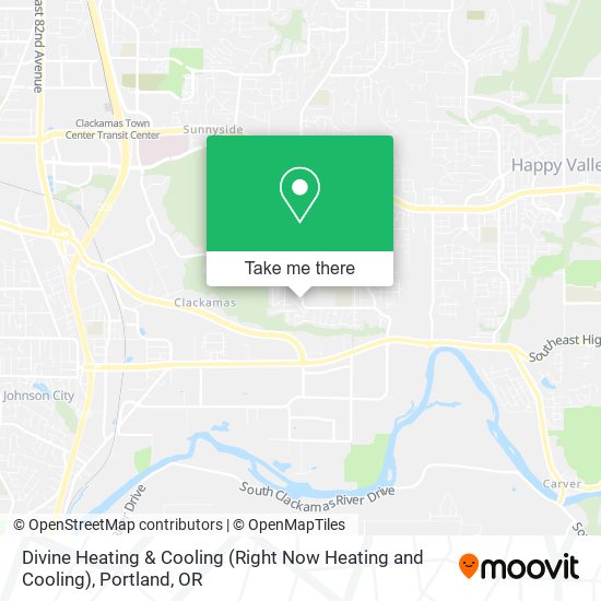 Mapa de Divine Heating & Cooling (Right Now Heating and Cooling)