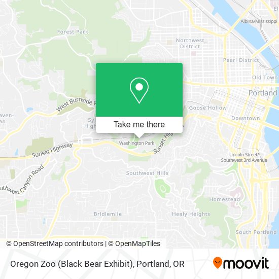 Mapa de Oregon Zoo (Black Bear Exhibit)