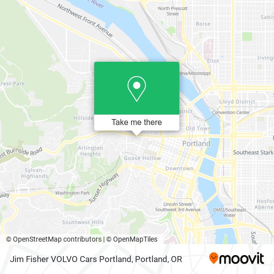 Mapa de Jim Fisher VOLVO Cars Portland