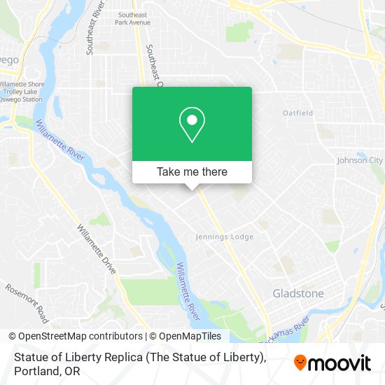 Statue of Liberty Replica map