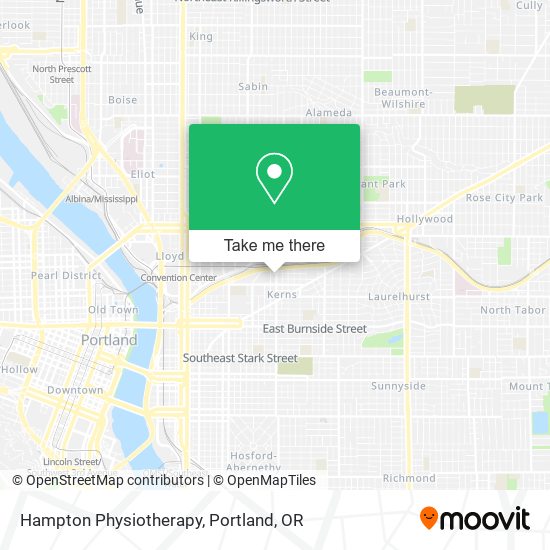 Hampton Physiotherapy map