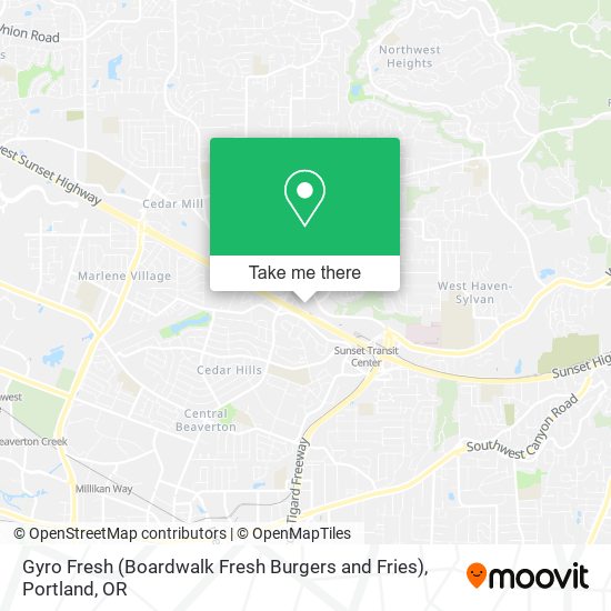 Mapa de Gyro Fresh (Boardwalk Fresh Burgers and Fries)