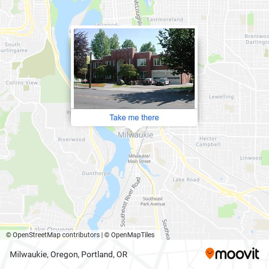 Mapa de Milwaukie, Oregon