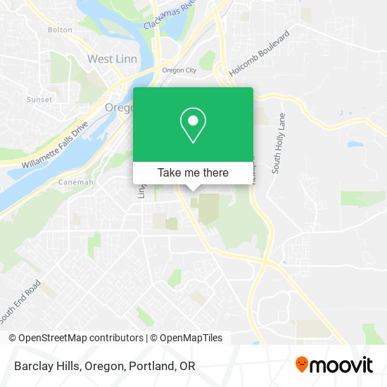 Barclay Hills, Oregon map
