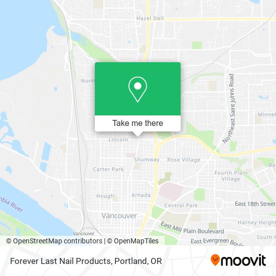 Forever Last Nail Products map