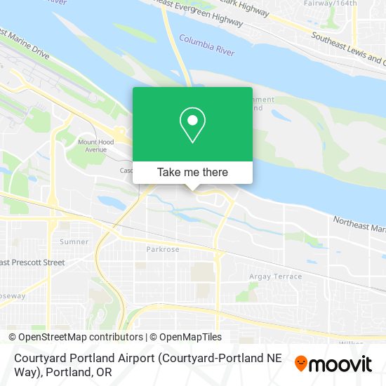 Mapa de Courtyard Portland Airport (Courtyard-Portland NE Way)