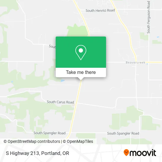 S Highway 213 map